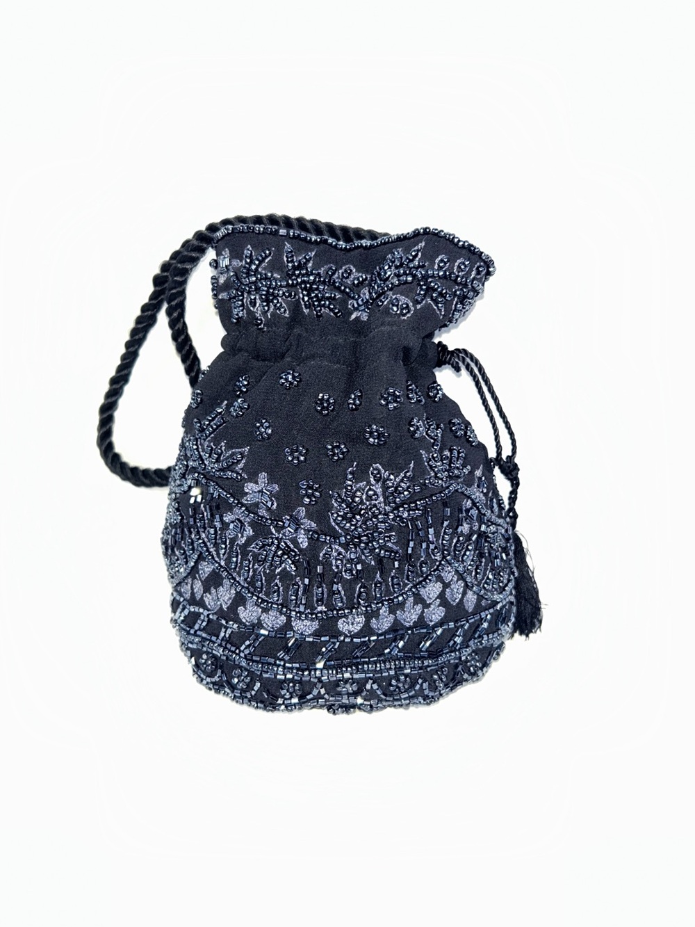 Vintage The Limited Handmade Beaded Formal Bag / Evening Pouch / Potli